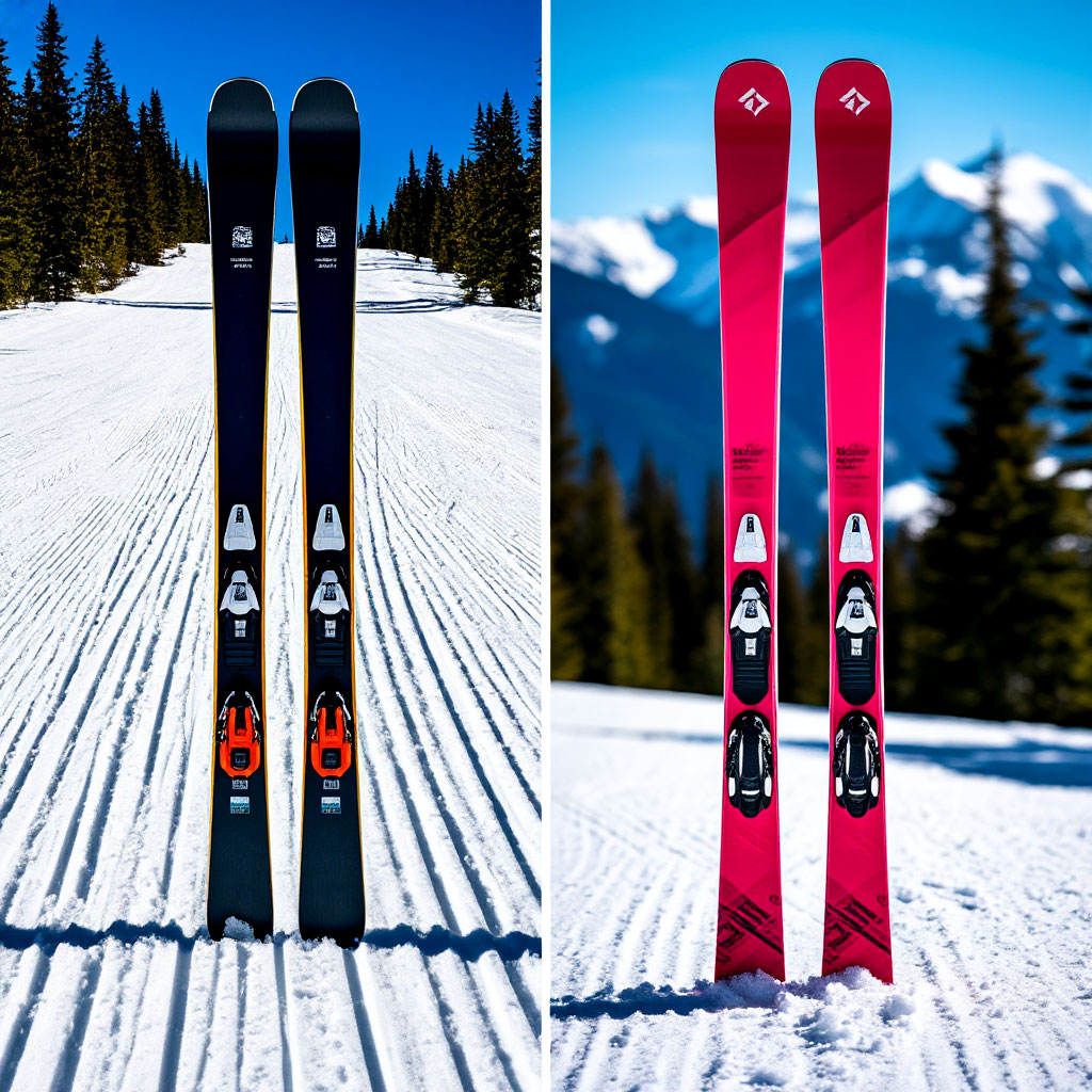 All mountain and powder skis comparison in different snow conditions