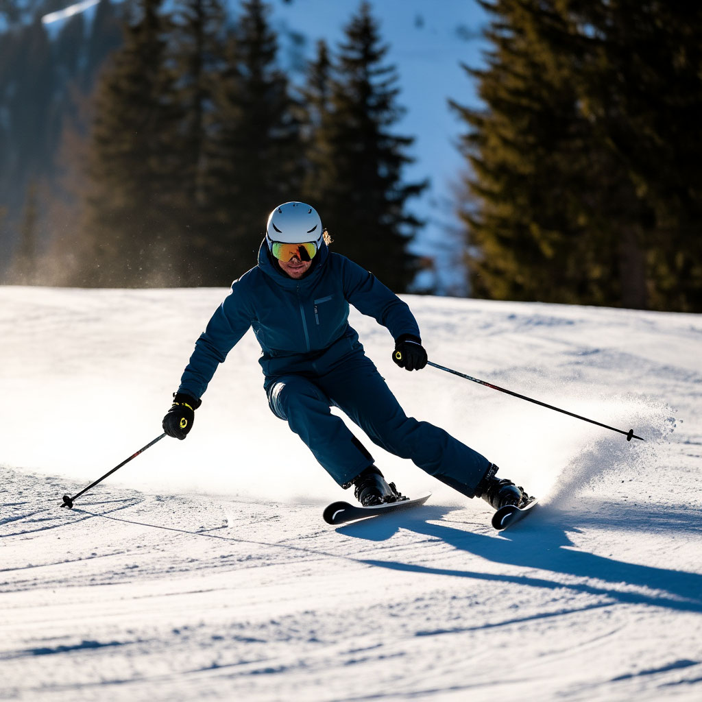Proper form for how to carve on skis