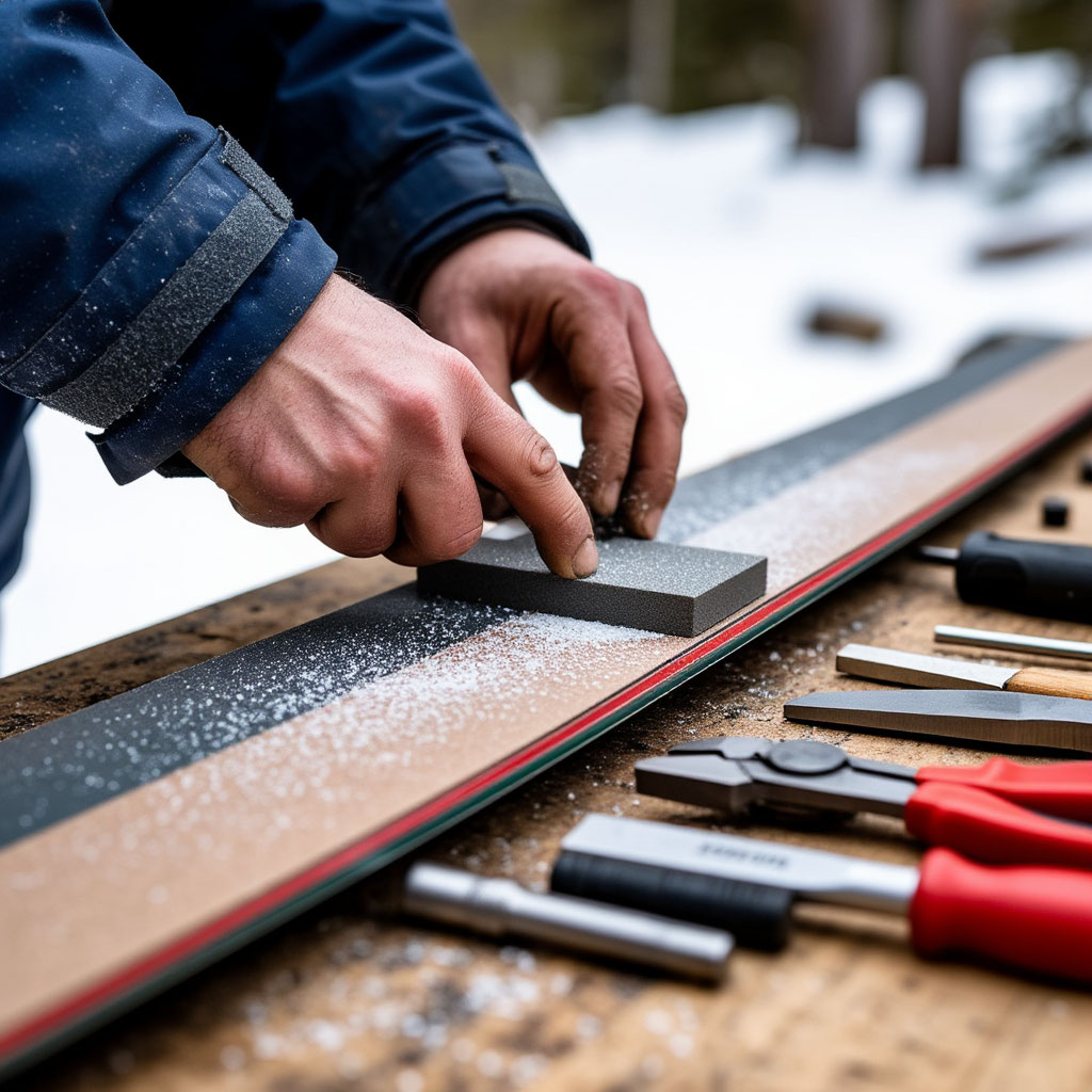 Ski and snowboard edge tuning essentials