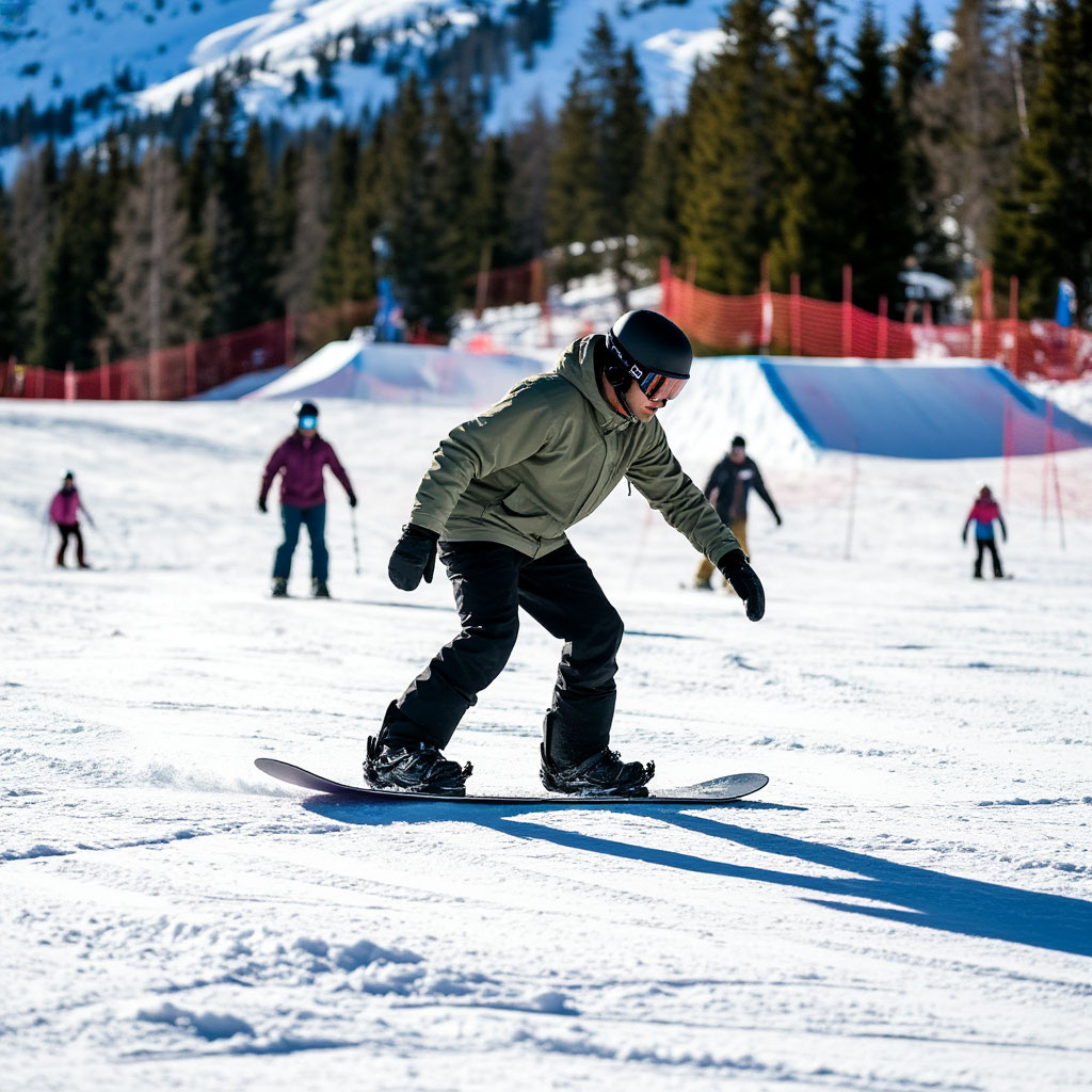 Snowboard park first ride basics