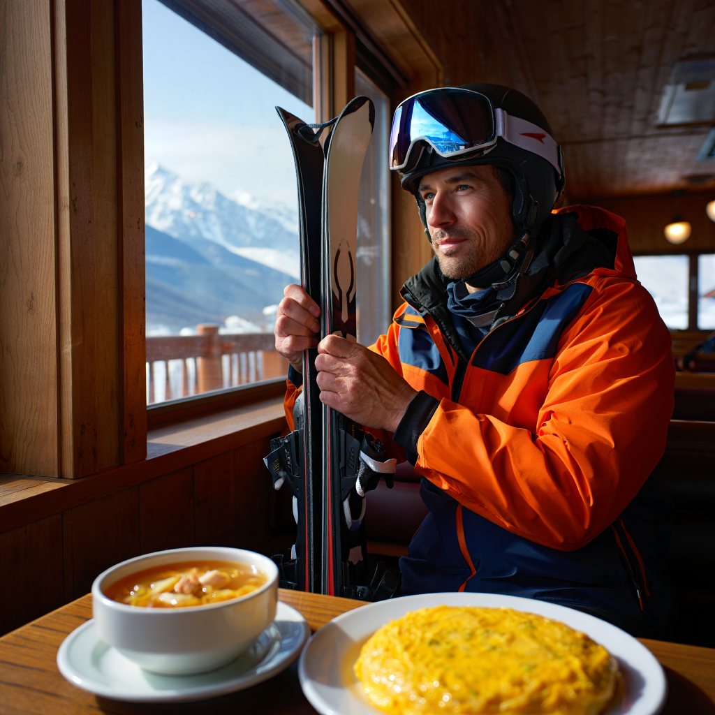 Post ski food boosts energy